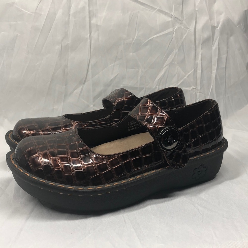 Ingaro Patent Leather Mary Jane Clogs Shoes